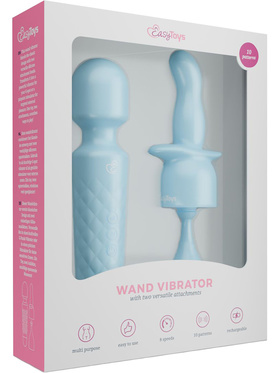 EasyToys: Wand Vibrator with 2 Attachments