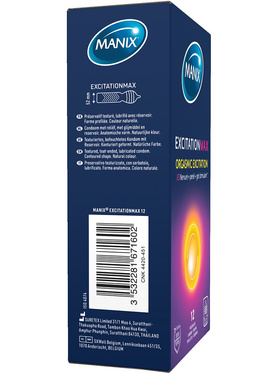 Manix: Excitation Max Kondomer, 12-pk