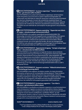 Manix: Excitation Max Kondomer, 12-pk