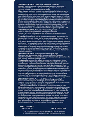 Manix: Eudurance Time Control Kondomer, 12-pk